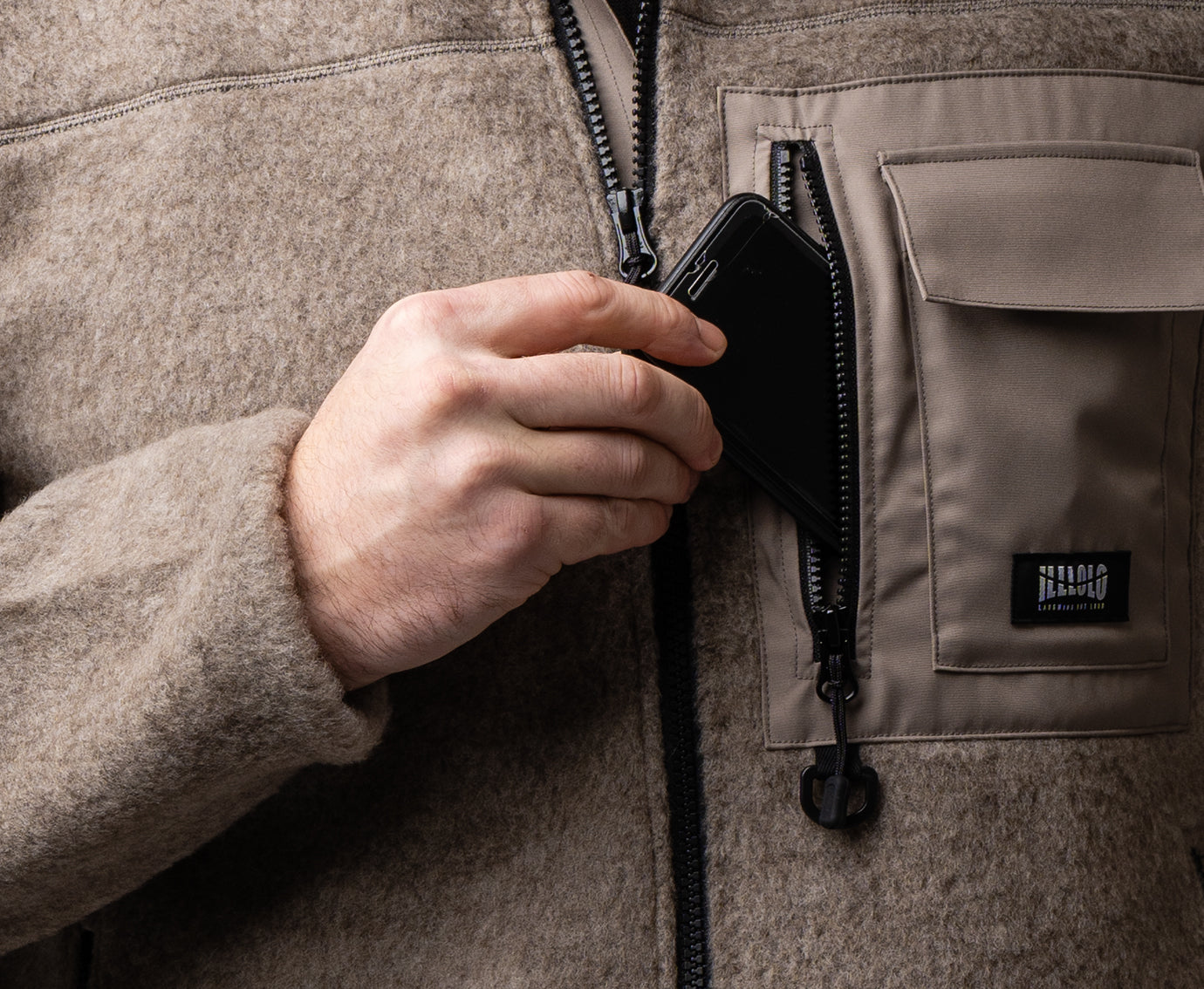 Lightweight Wool Fleece Jacket